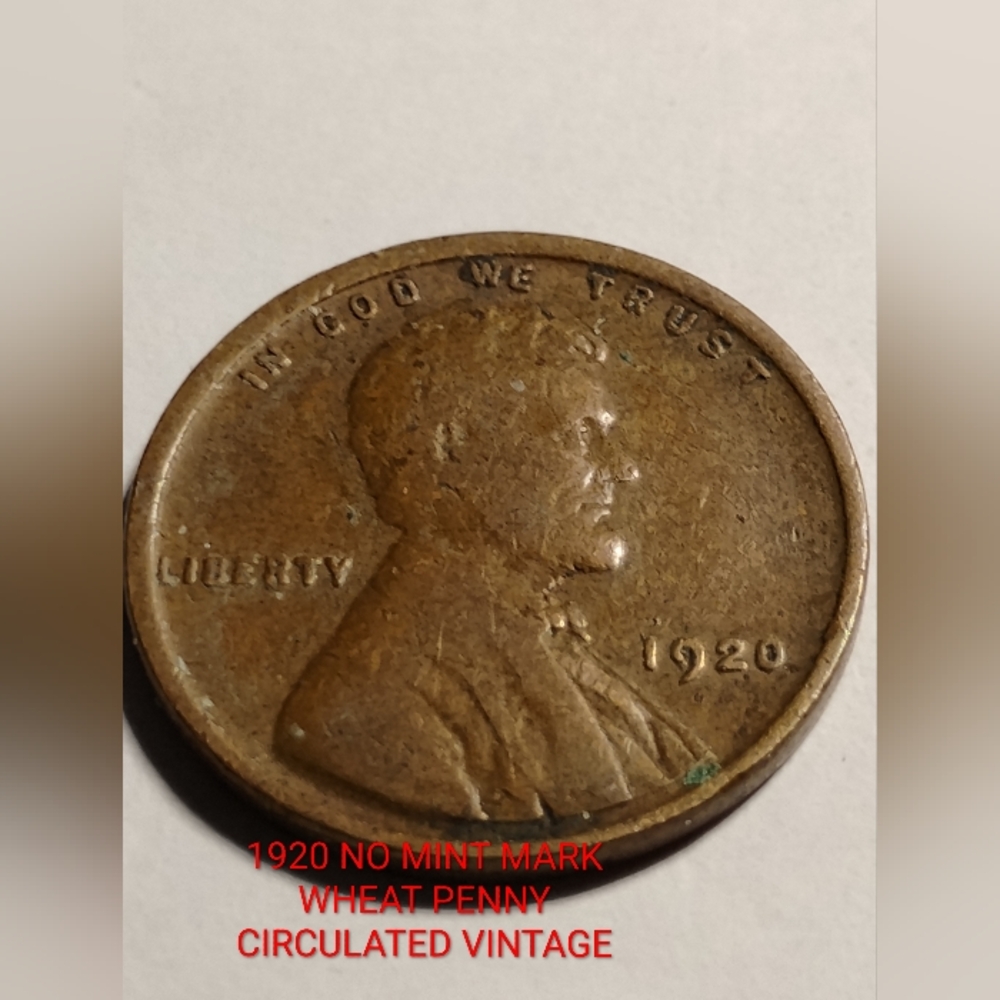 ✅❤️1920 Wheat Penny Coin CIRCULATED VINTAGE Fair Condition